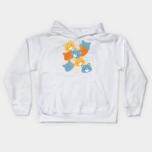 Abstract Cute Bear Cartoon Kids Hoodie